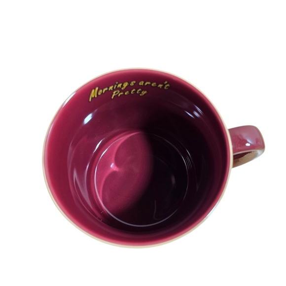 Disney Parks Authentic Mickey Mouse 'Mornings Aren't Pretty' Coffee Mug, 24oz - Picture 7 of 7